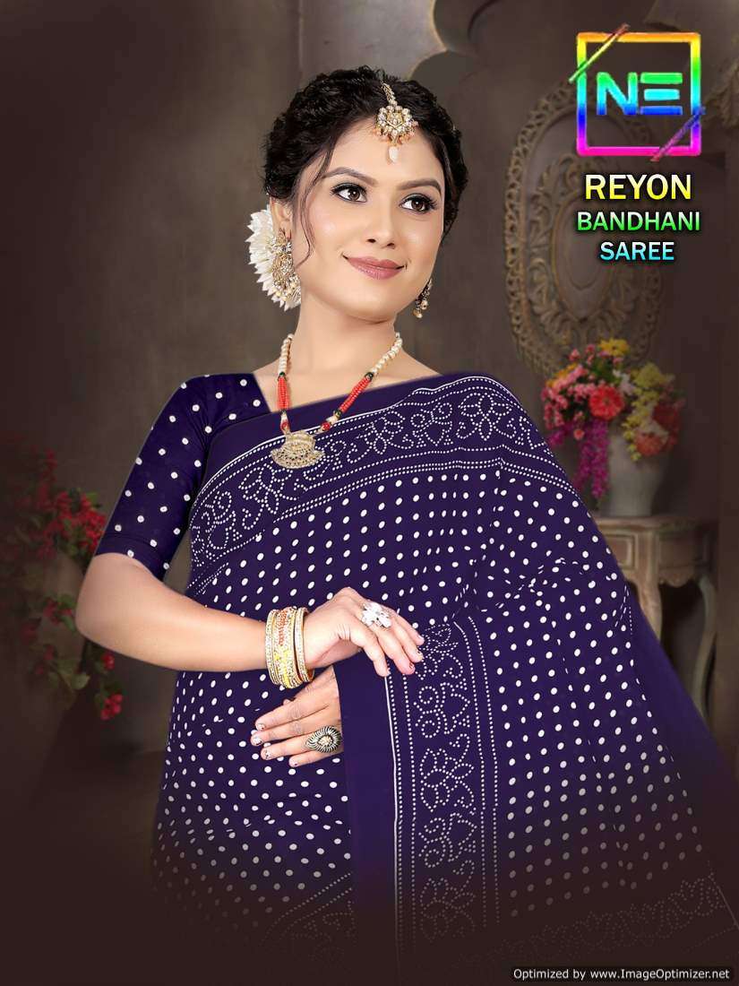 Nemi Rayon Bandhani Sarees - Wholesale Catalog