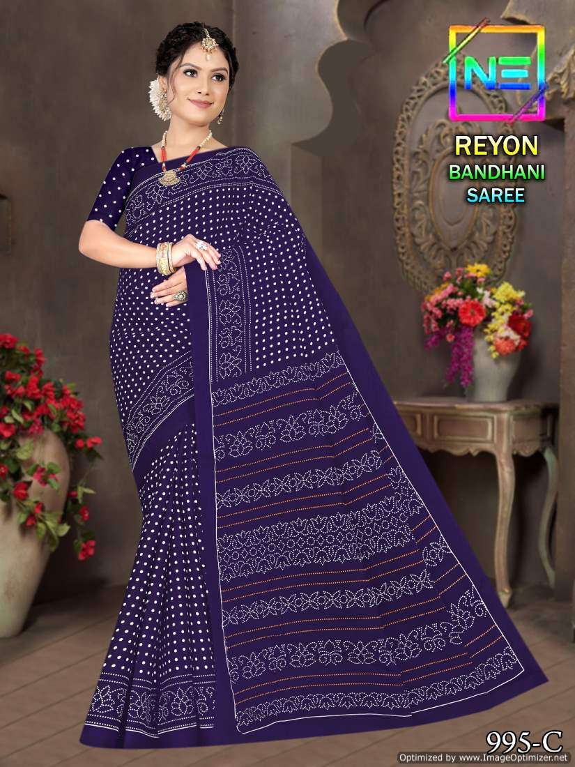 Nemi Rayon Bandhani Sarees - Wholesale Catalog