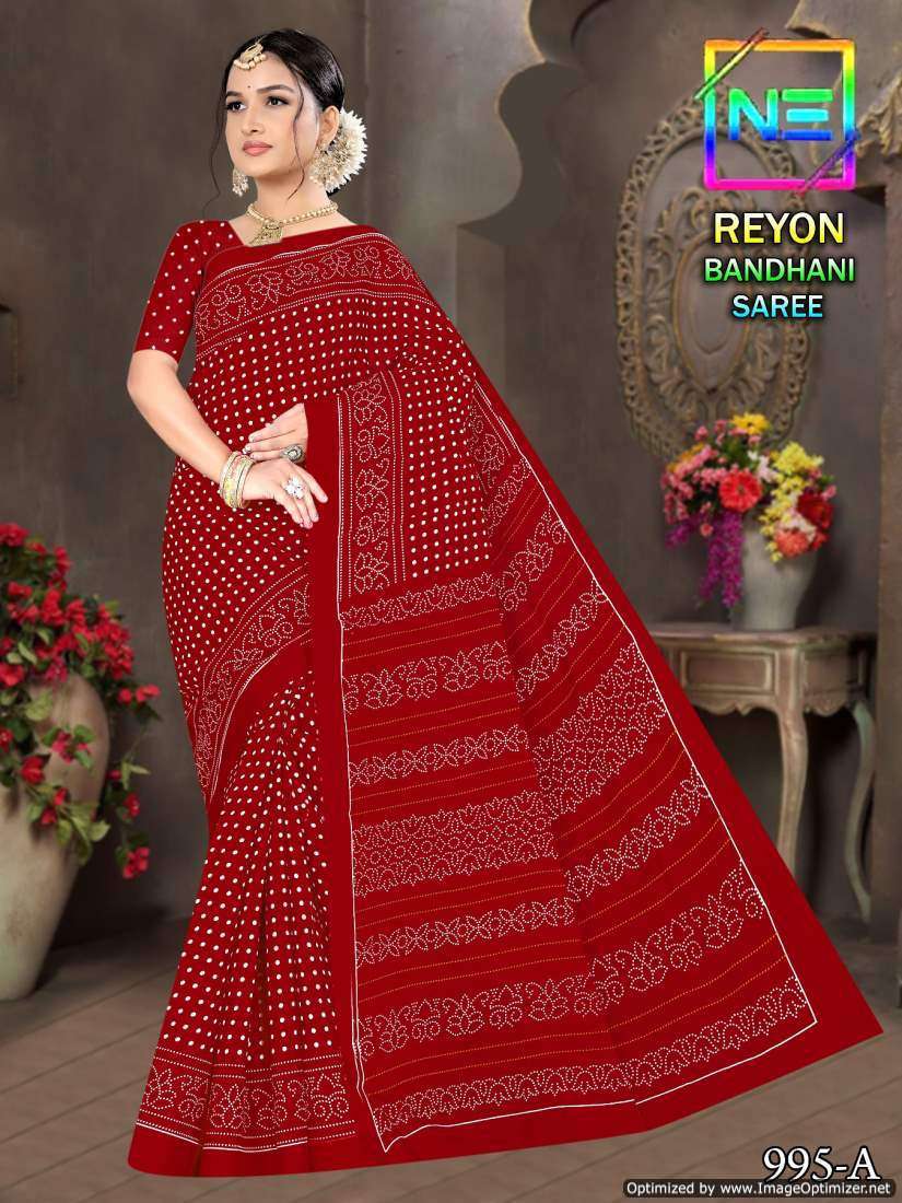 Nemi Rayon Bandhani Sarees - Wholesale Catalog