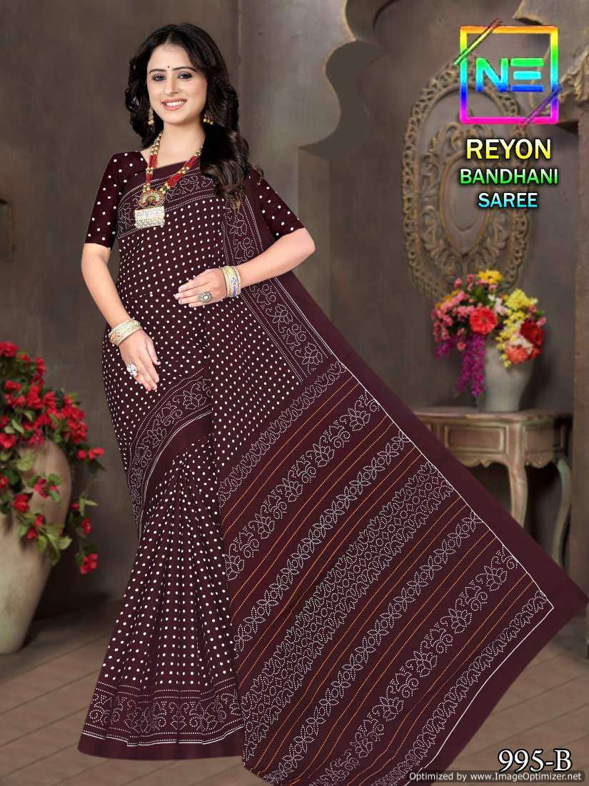 Nemi Rayon Bandhani Sarees - Wholesale Catalog