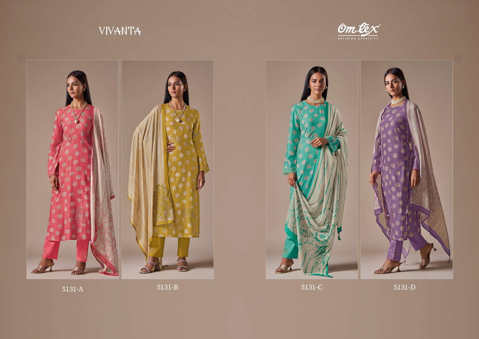 OMTEX VIVANTA Salwar Kameez Wholesale catalog