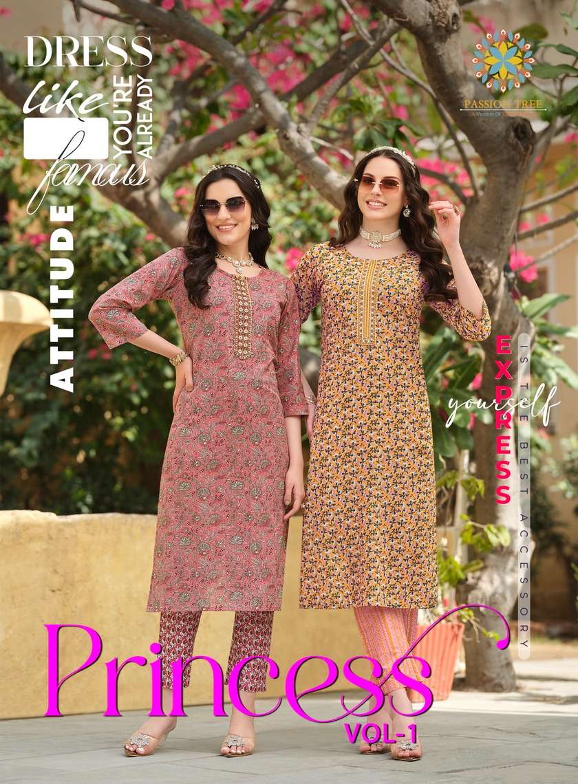 Passion Tree Princess Vol-1 – Kurti With Pant  Wholesale Catalog