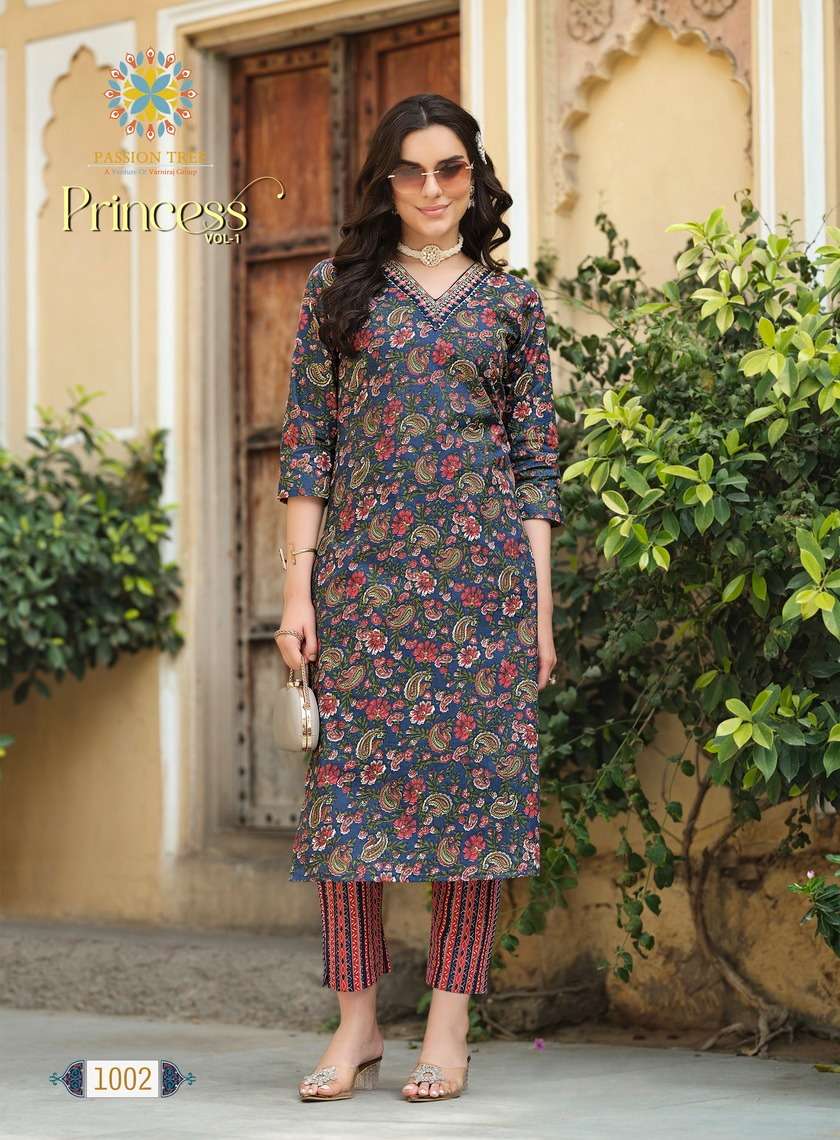 Passion Tree Princess Vol-1 – Kurti With Pant  Wholesale Catalog