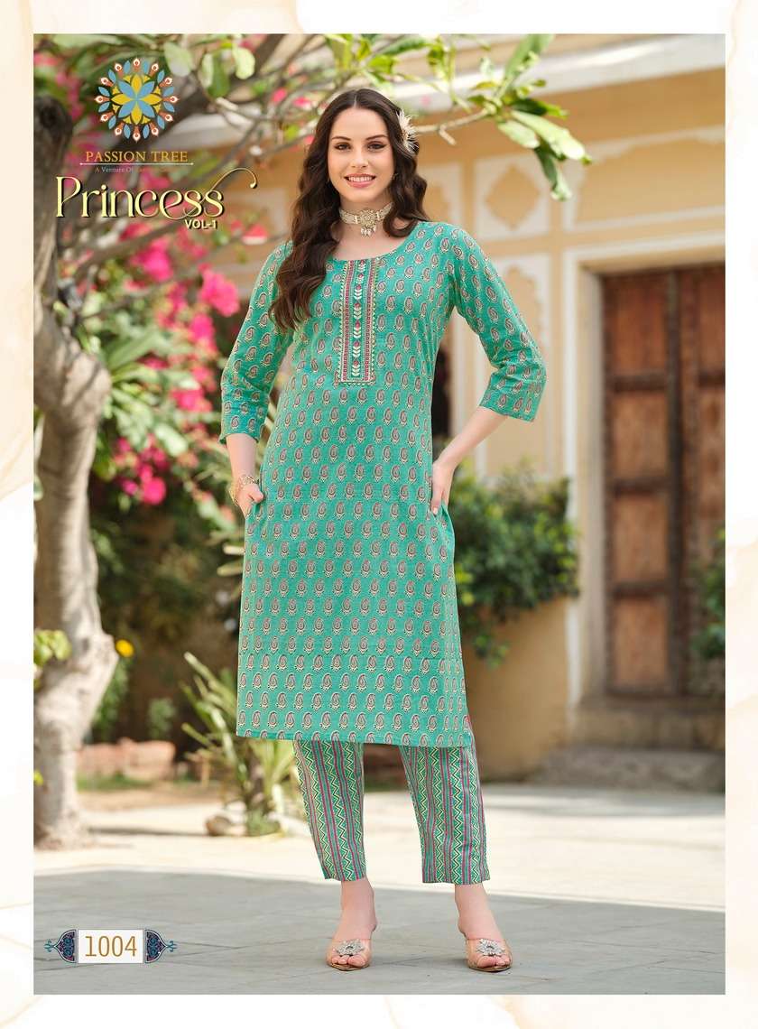 Passion Tree Princess Vol-1 – Kurti With Pant  Wholesale Catalog