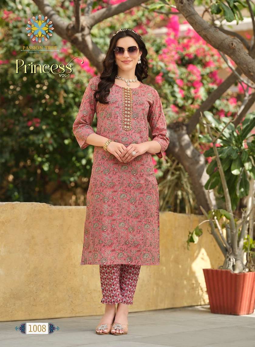 Passion Tree Princess Vol-1 – Kurti With Pant  Wholesale Catalog