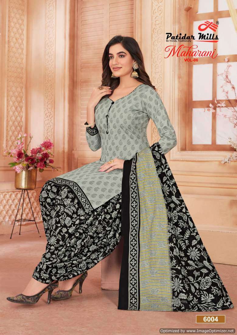 Patidar Mills Maharani Vol-6 – Dress Material - Wholesale Catalog