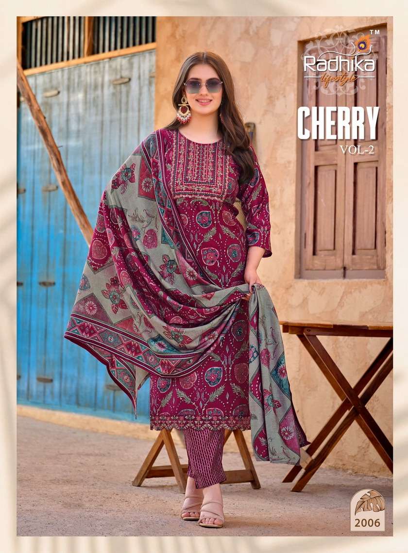 RADHIKA LIFE STYLE CHERRY  Vol -2 Kurti Wholesale catalog