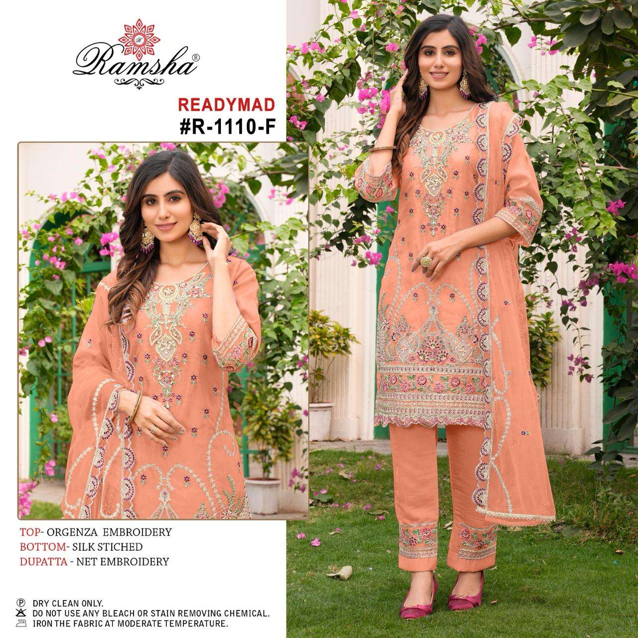 Ramsha R 1110 E To H Pakistani Suits Wholesale catalog