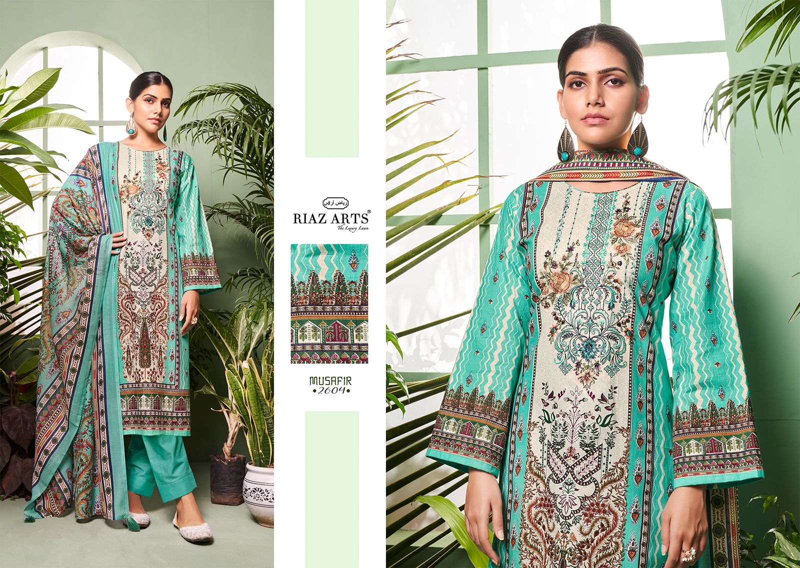 Riaz Arts Musafir Vol 2 Lawn Digital Printed Dress Material Wholesale catalog