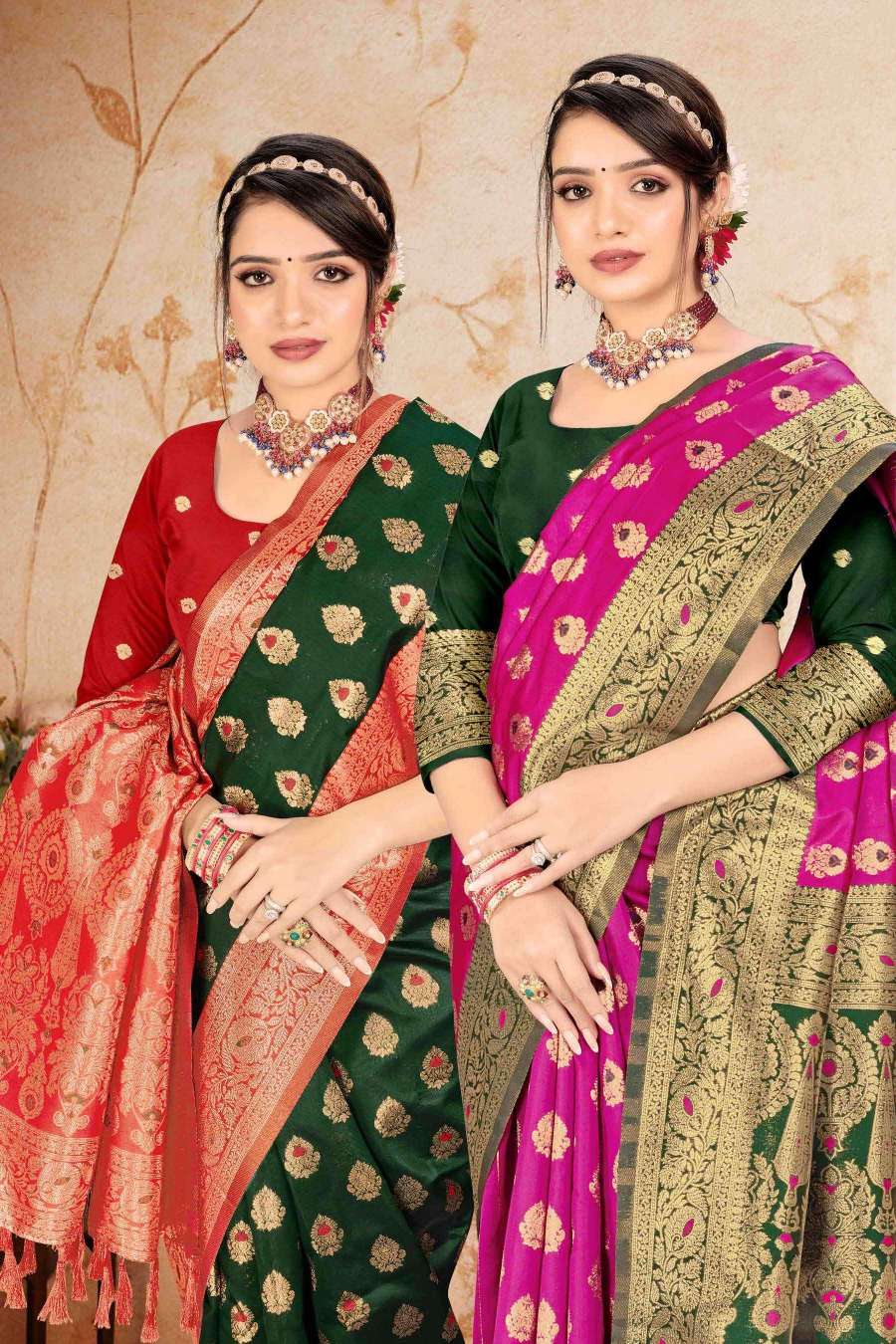 Ronisha Ameena-2 Banarasi Silk Saree Wholesale catalog