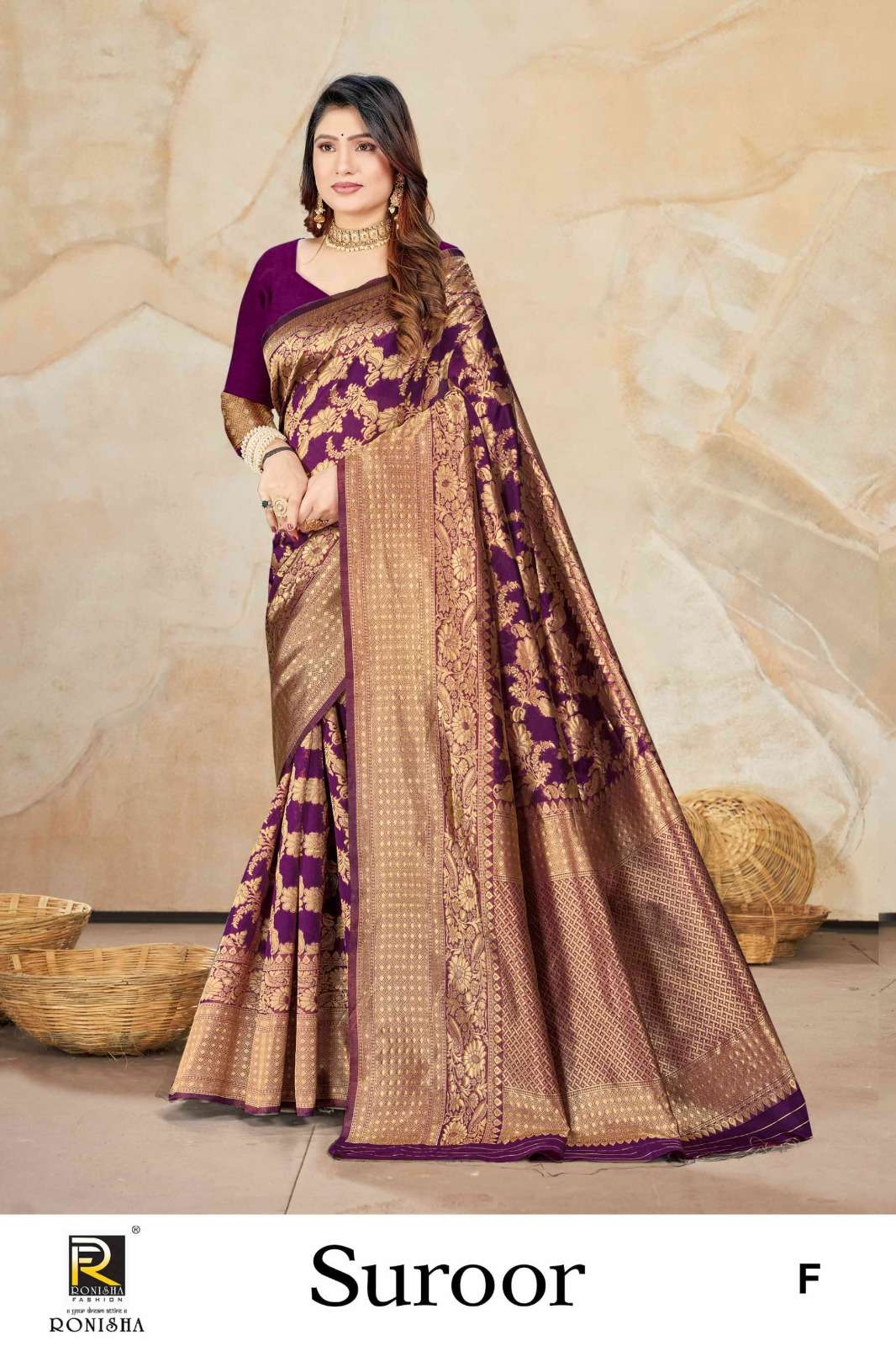 Ronisha fashion Banarasi Silk Saree Wholesale catalog