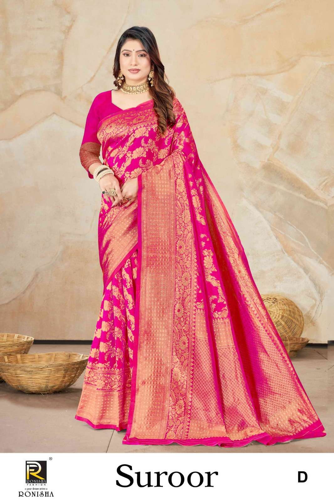 Ronisha fashion Banarasi Silk Saree Wholesale catalog