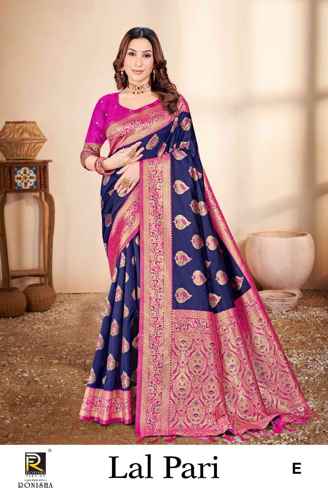 Ronisha Lalpari Banarasi Silk Saree Wholesale catalog