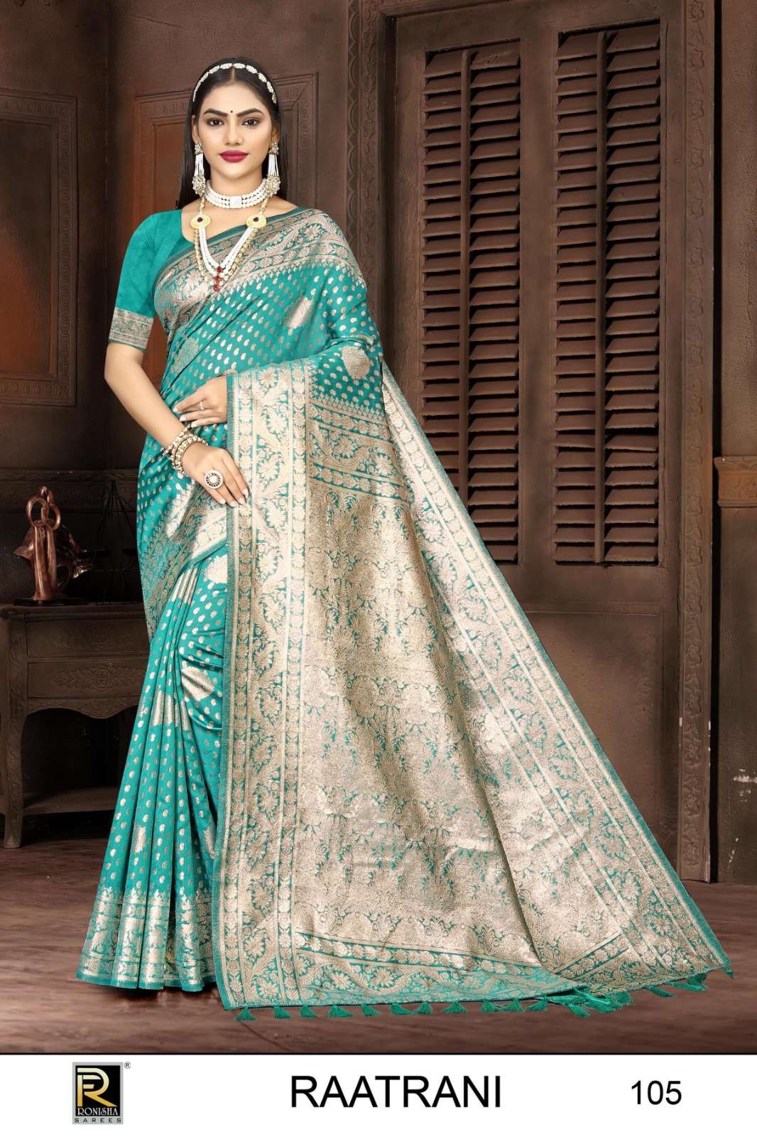 Ronisha Raatrani Banarasi Silk Saree Wholesale catalog