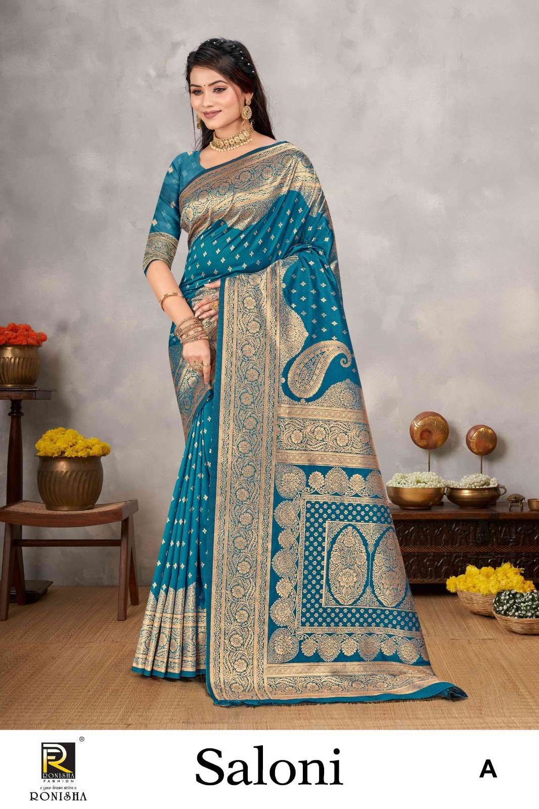 Ronisha Saloni Banarasi Silk Saree Wholesale catalog