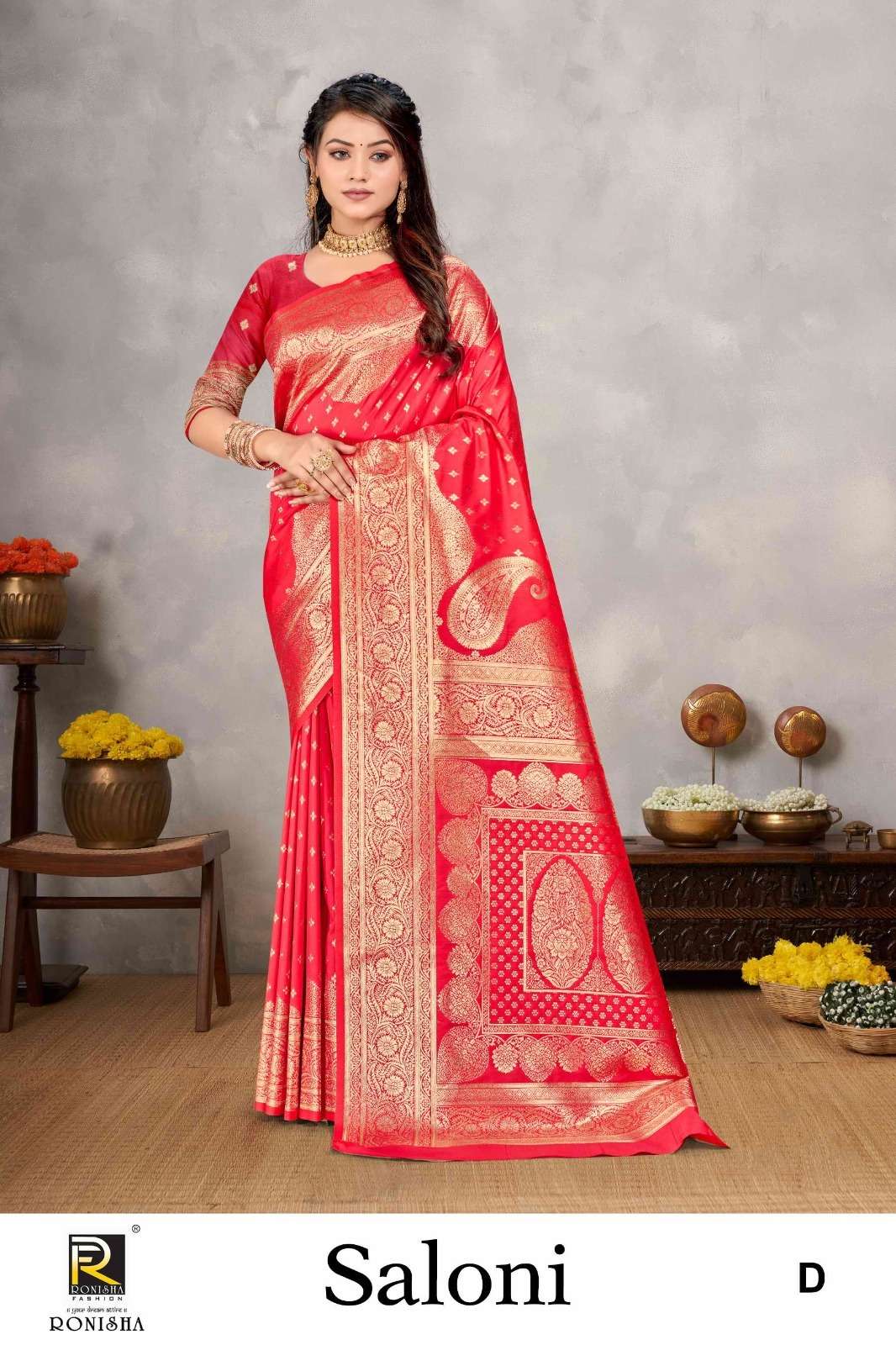 Ronisha Saloni Banarasi Silk Saree Wholesale catalog