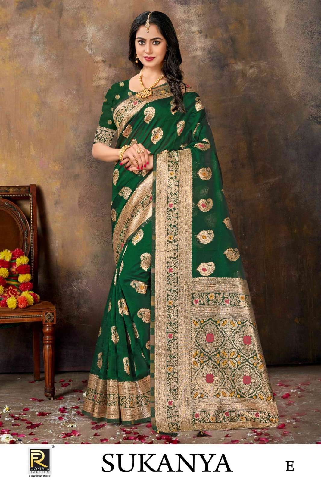 Ronisha Sukanya Banarasi Silk Saree Wholesale catalog
