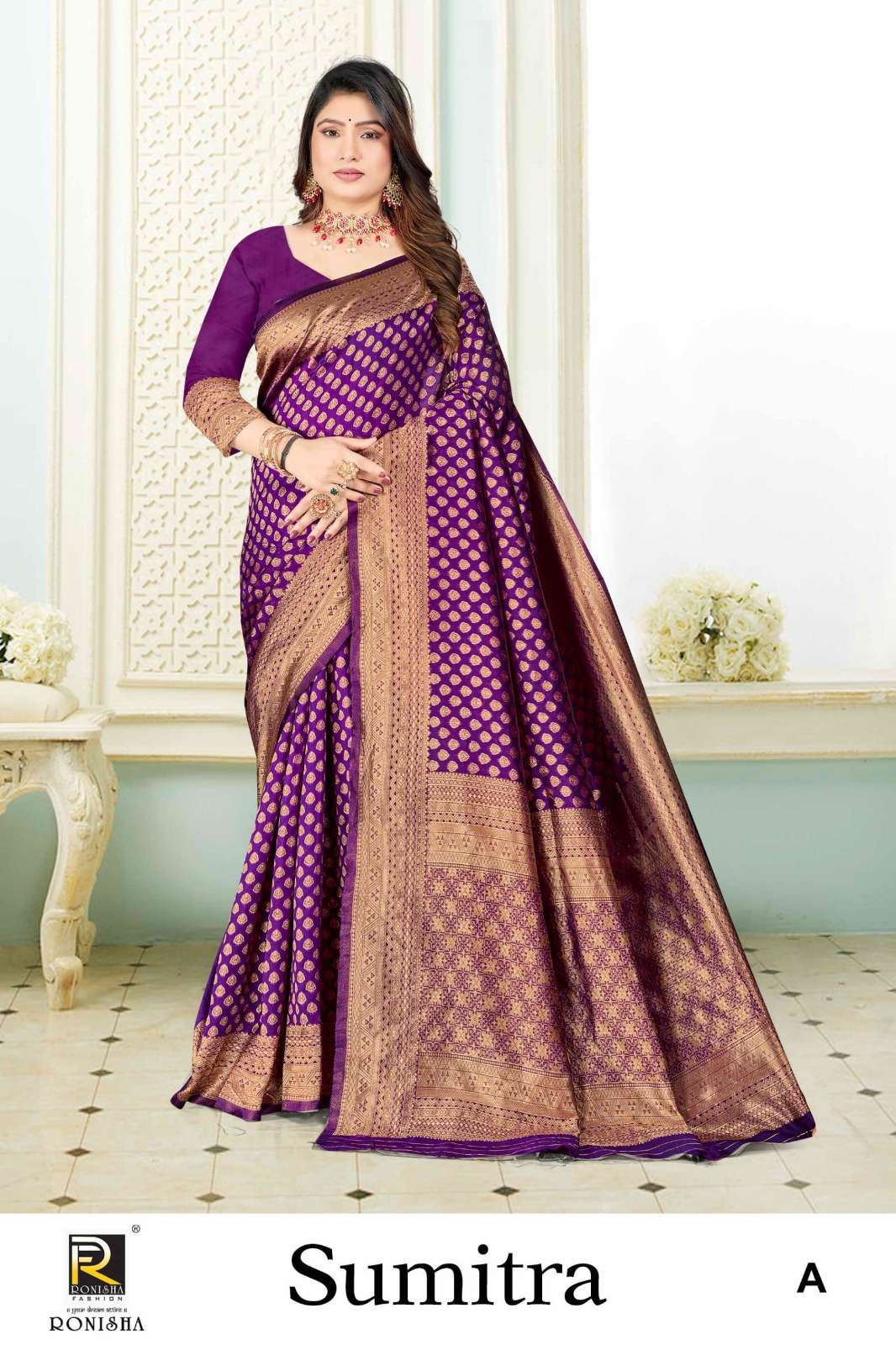 Ronisha Sumitra Banarasi Silk Saree Wholesale catalog