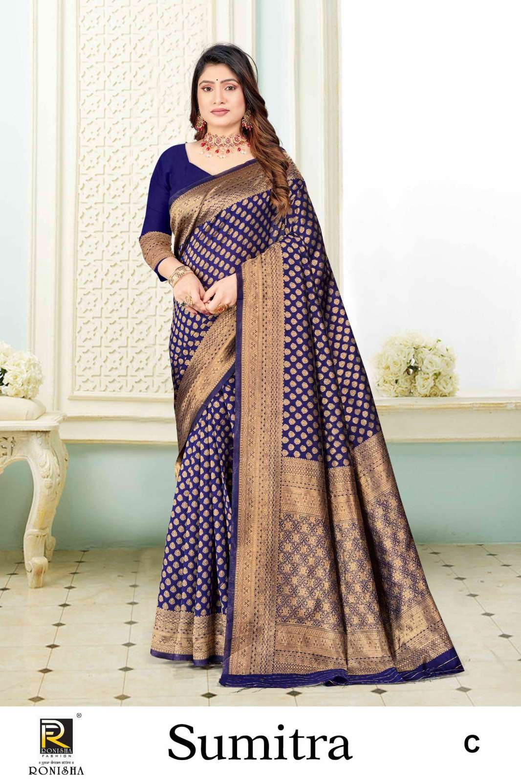 Ronisha Sumitra Banarasi Silk Saree Wholesale catalog