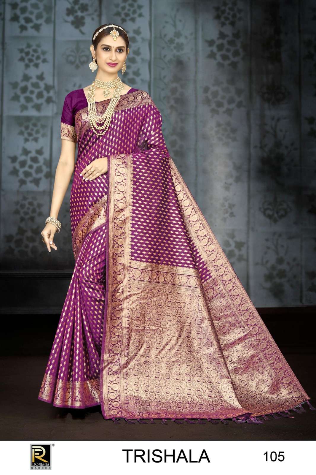 Ronisha Trishala Banarasi Silk Saree Wholesale catalog