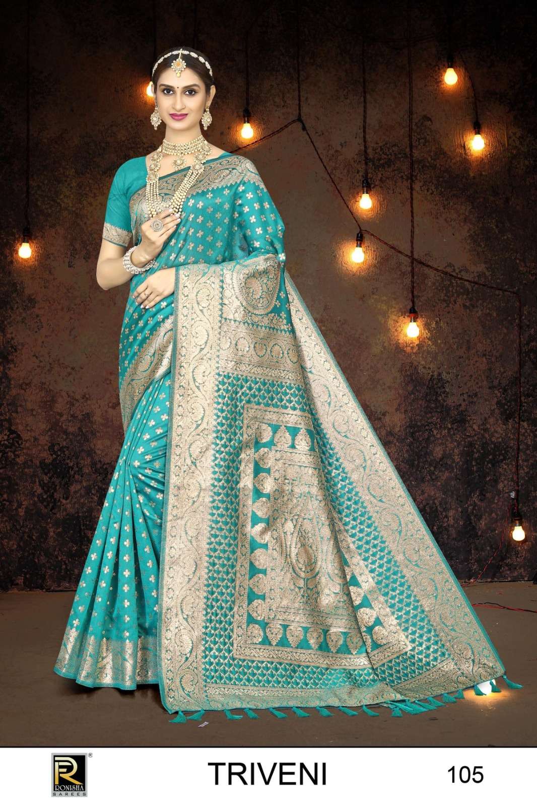 Ronisha Triveni Banarasi Silk Saree Wholesale catalog