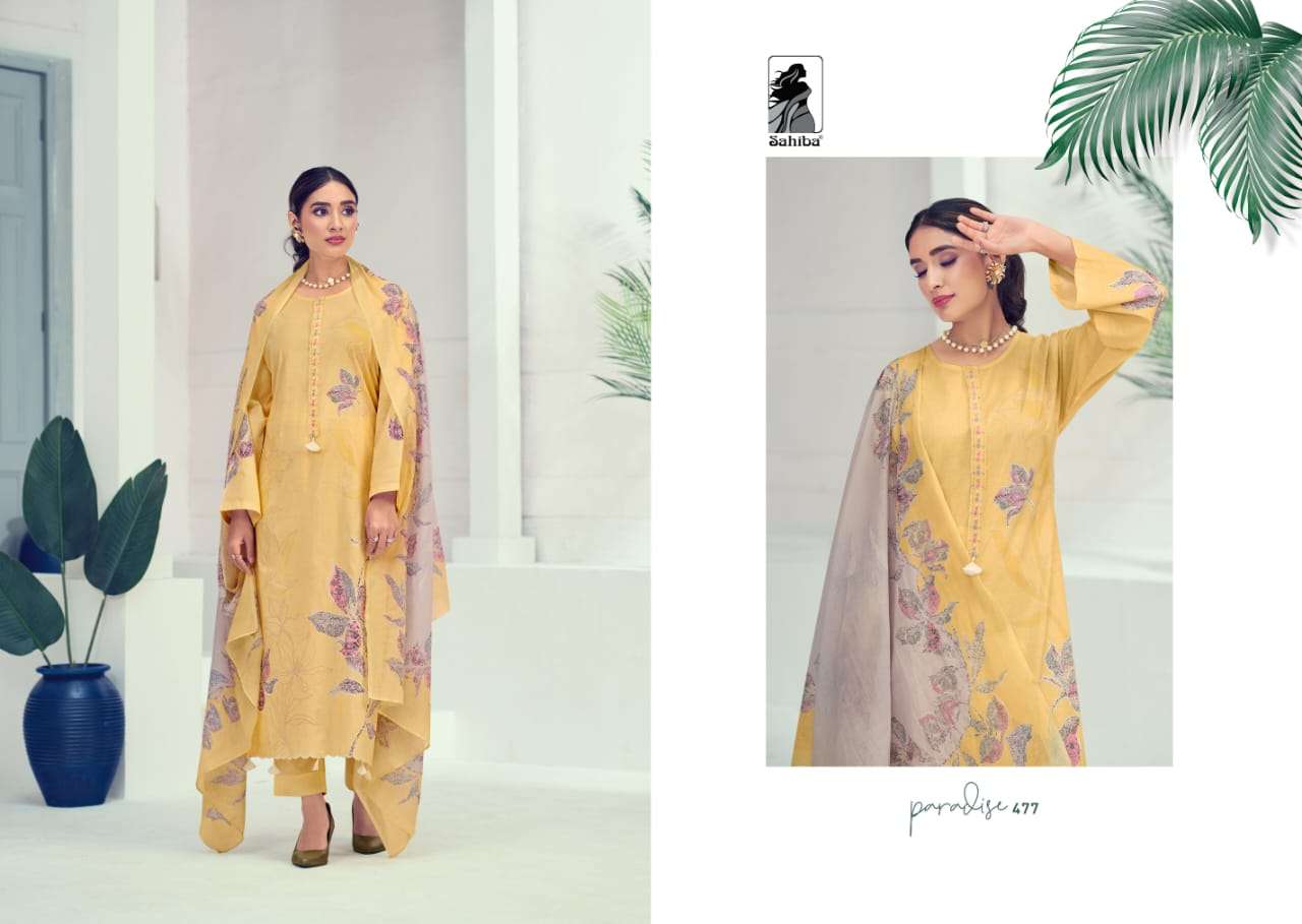 Sahiba Paradise Cotton Lawn Digital Print Salwar Kameez Wholesale catalog