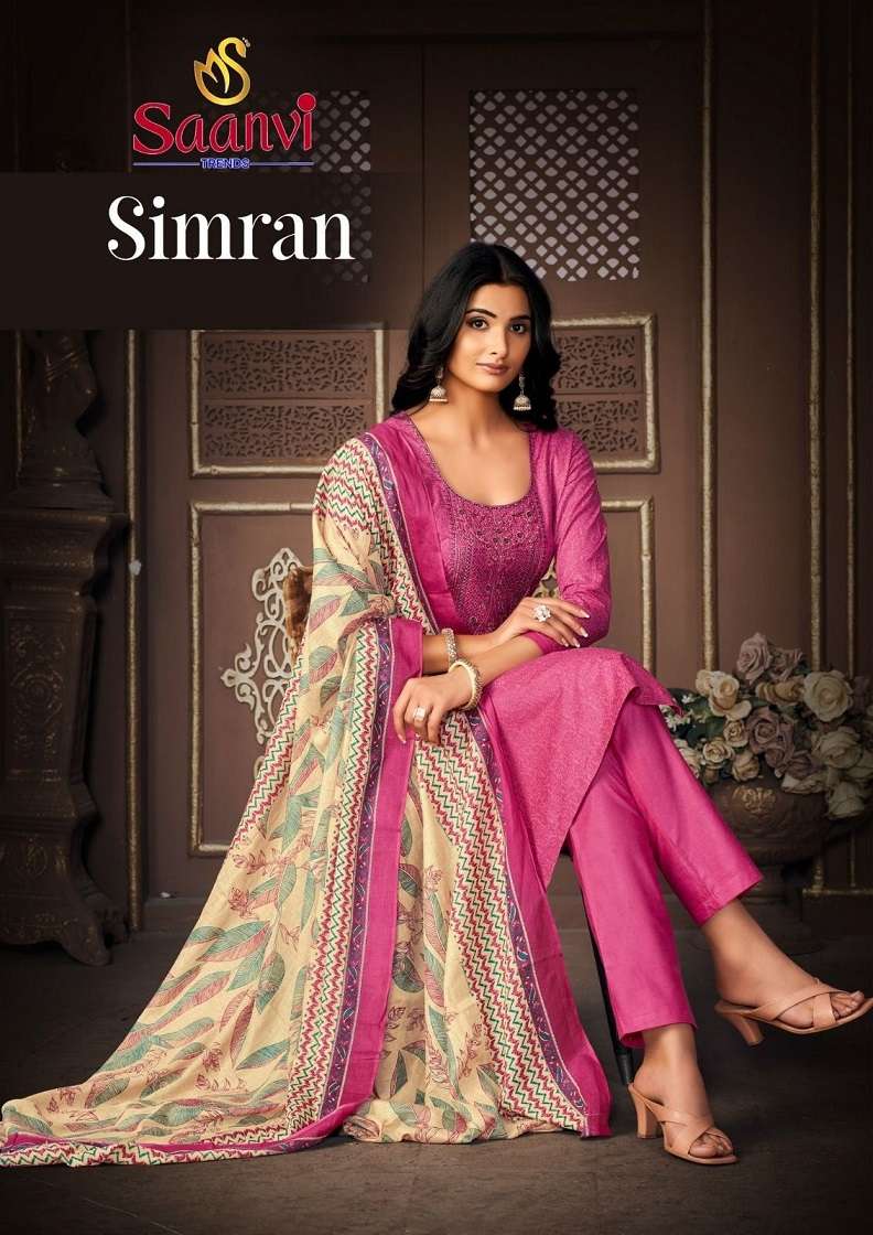 Sanvi Simran Vol-1 – Cotton Dress Material Wholesale Catalog