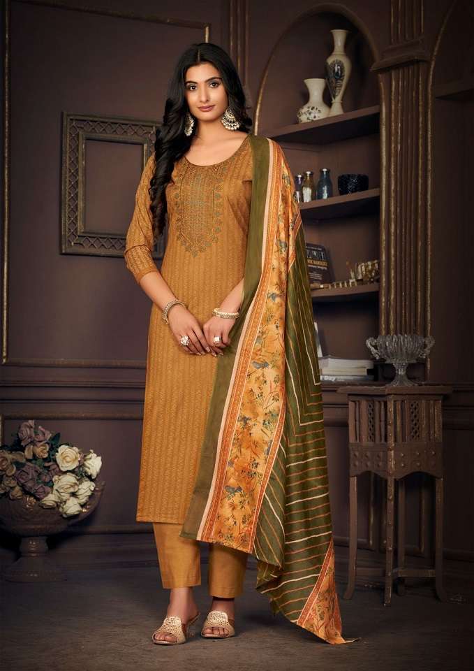 Sanvi Simran Vol-1 – Cotton Dress Material Wholesale Catalog