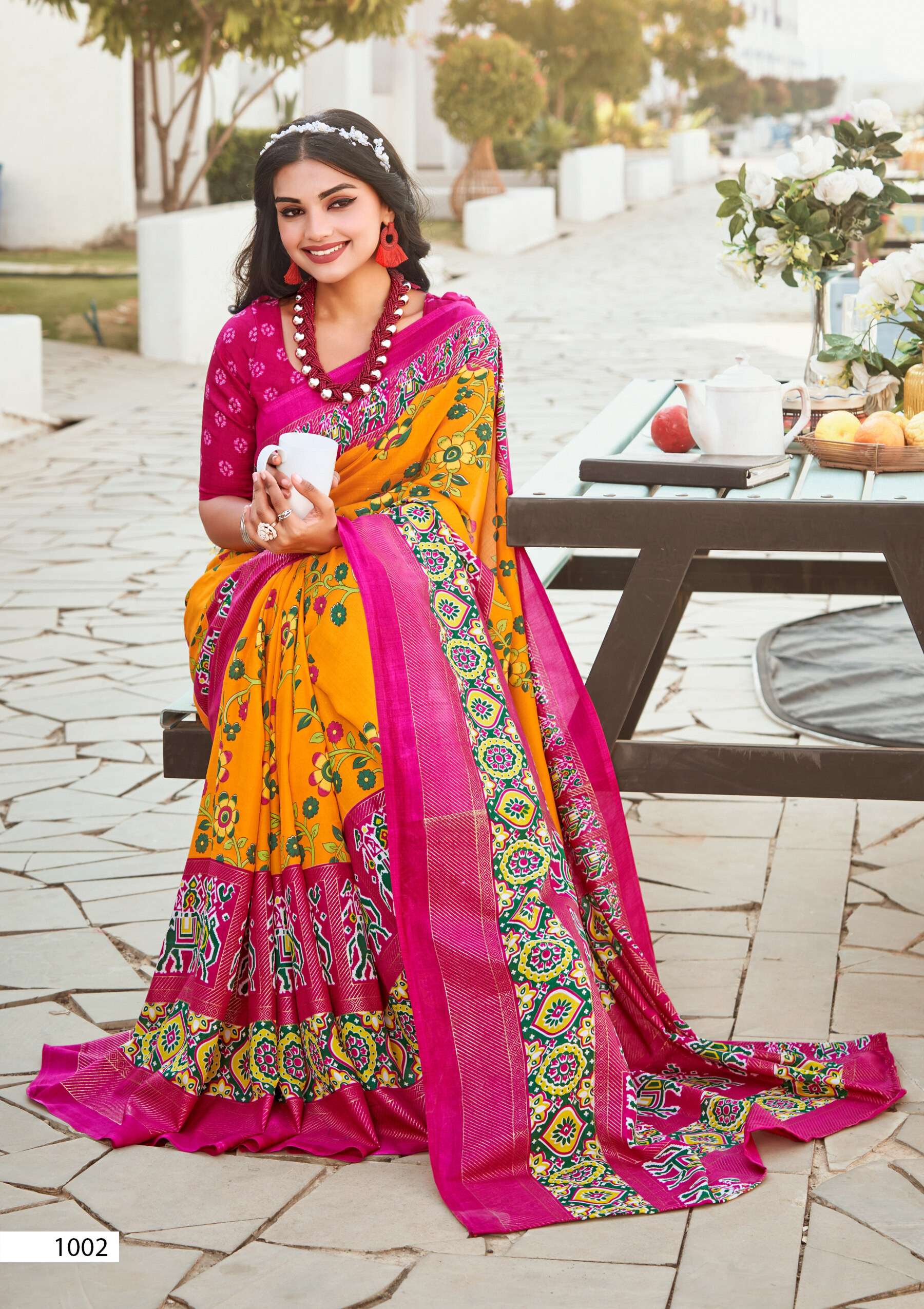 Saroj Ikkaya Patola  Vol 1 Soft  cotton silk saree  Wholesale catalog    
