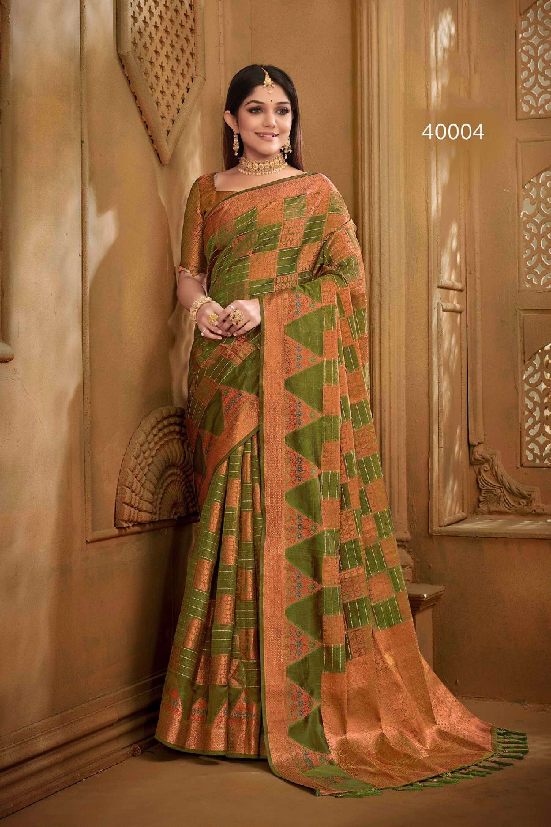 Saroj Indian art vol.2 Soft organza with heavy rich pallu  Saree Wholesale catalog    