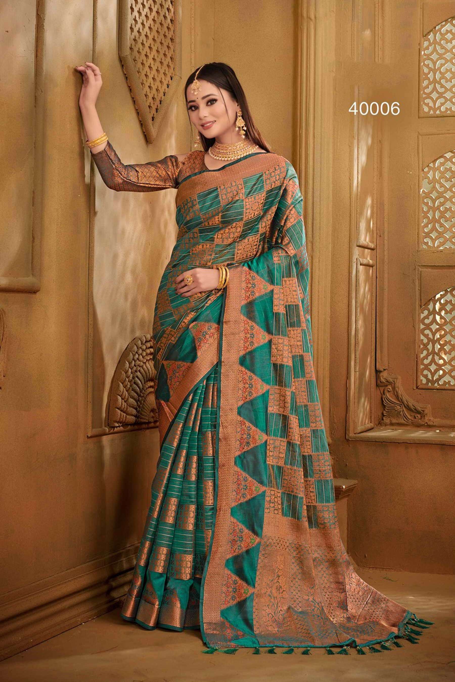 Saroj Indian art vol.2 Soft organza with heavy rich pallu  Saree Wholesale catalog    