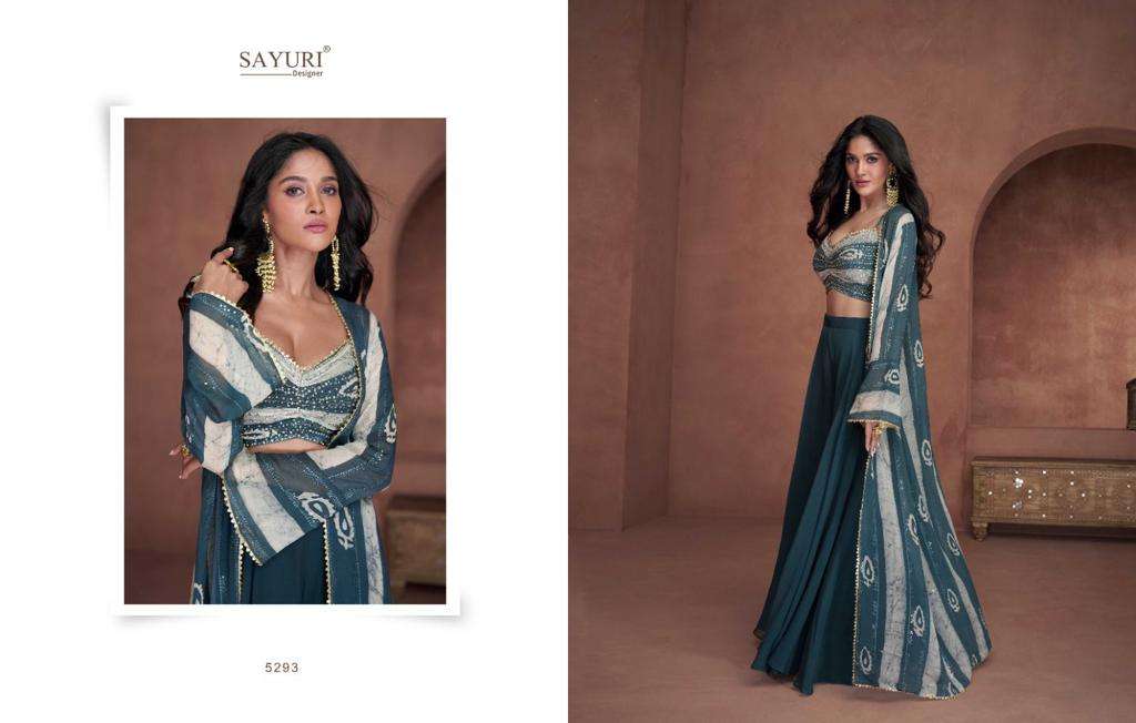 Sayuri Utsav Real Georgette Indo Western Wear Wholesale catalog