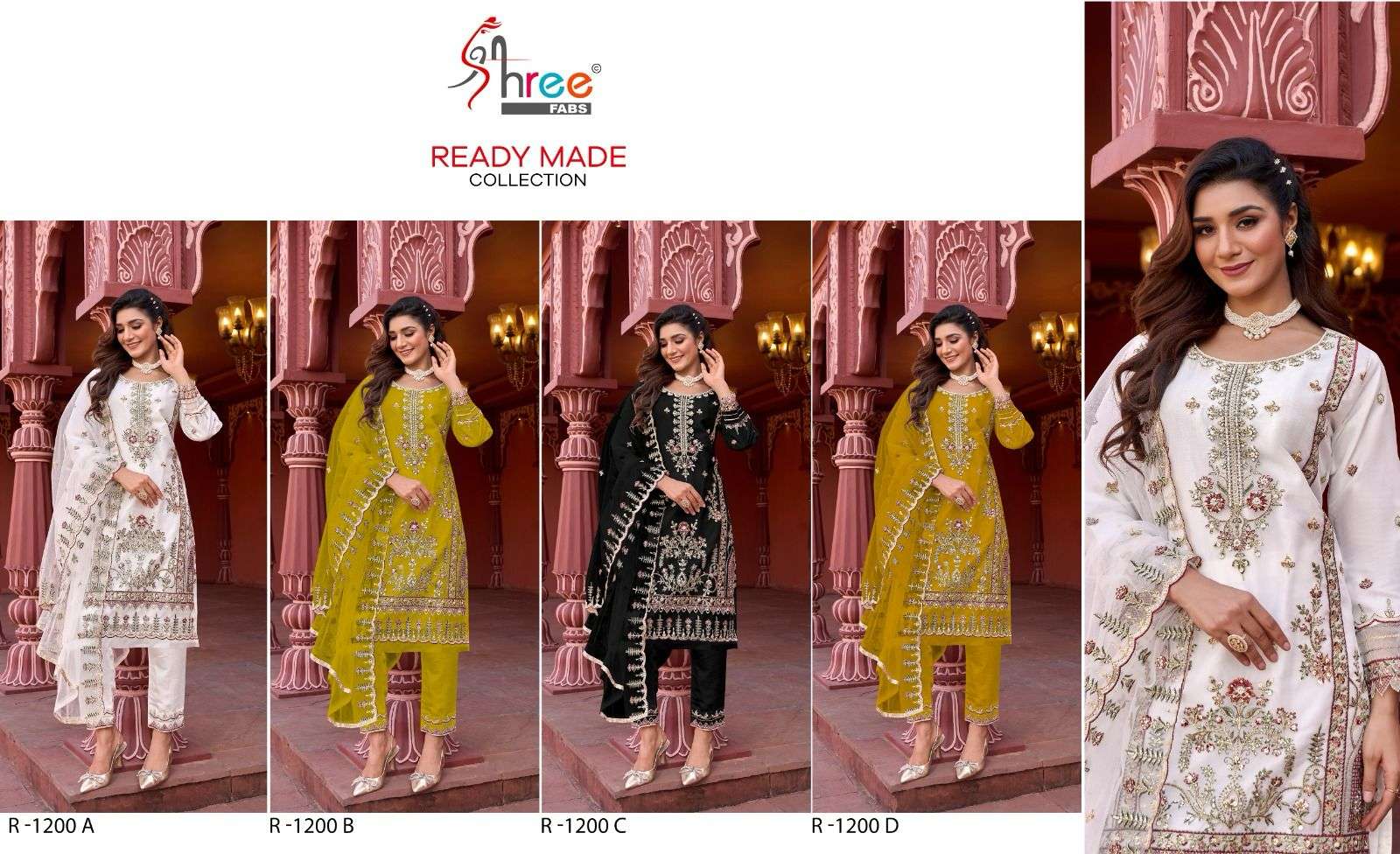 Shree R 1200 Salwar Suits Wholesale catalog