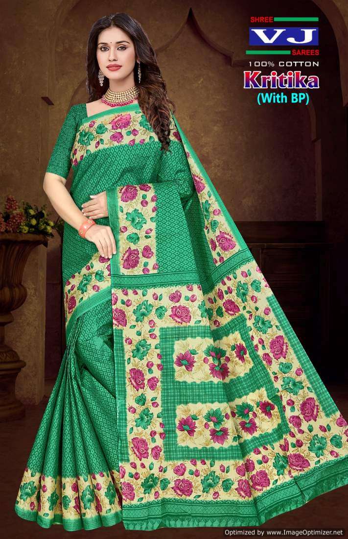 Shree VJ Kritika Vol-1 – Cotton Sarees - Wholesale Catalog