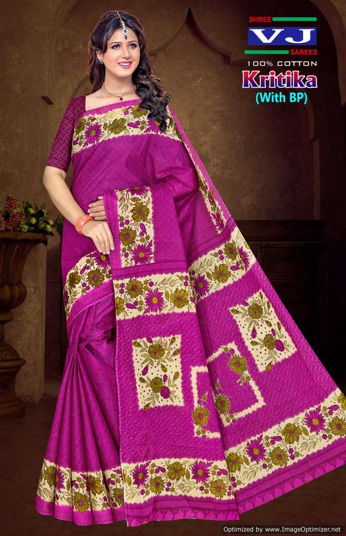 Shree VJ Kritika Vol-1 – Cotton Sarees - Wholesale Catalog