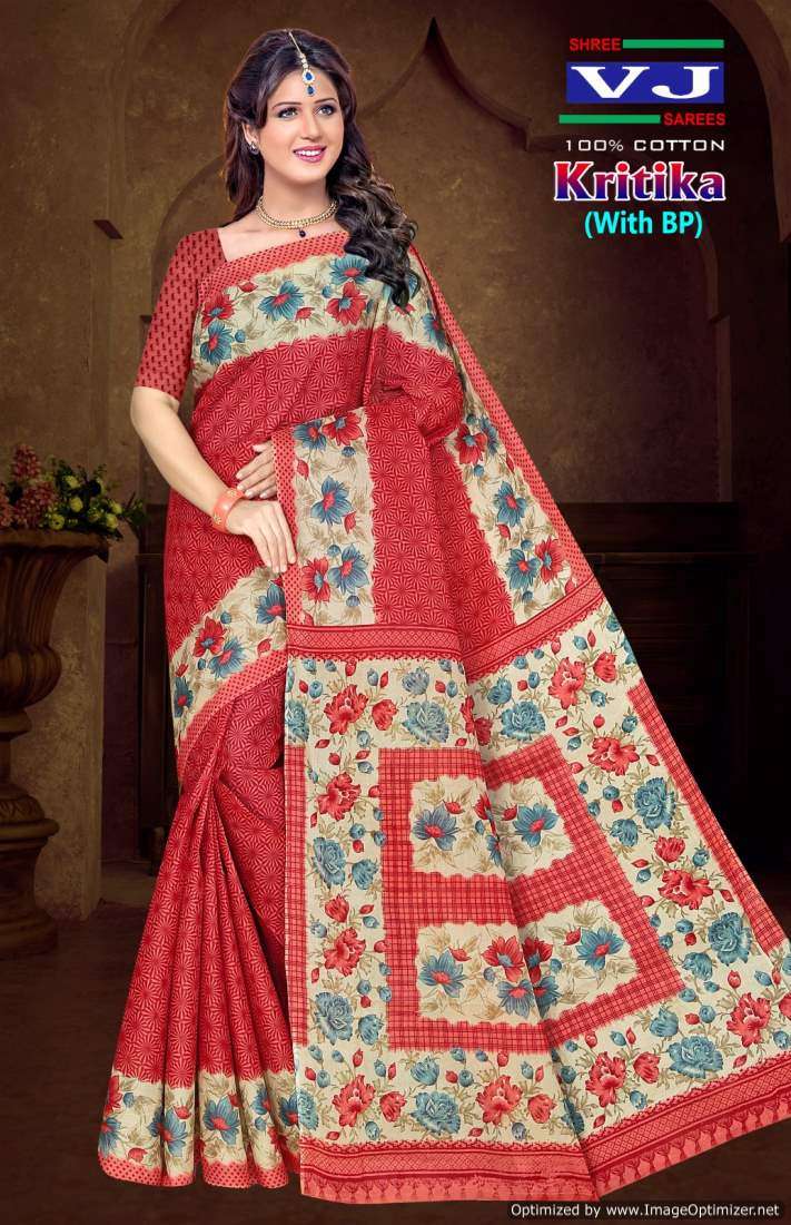 Shree VJ Kritika Vol-1 – Cotton Sarees - Wholesale Catalog