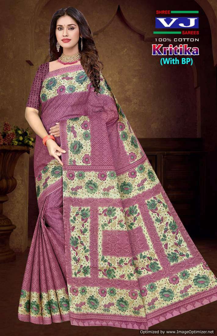 Shree VJ Kritika Vol-1 – Cotton Sarees - Wholesale Catalog