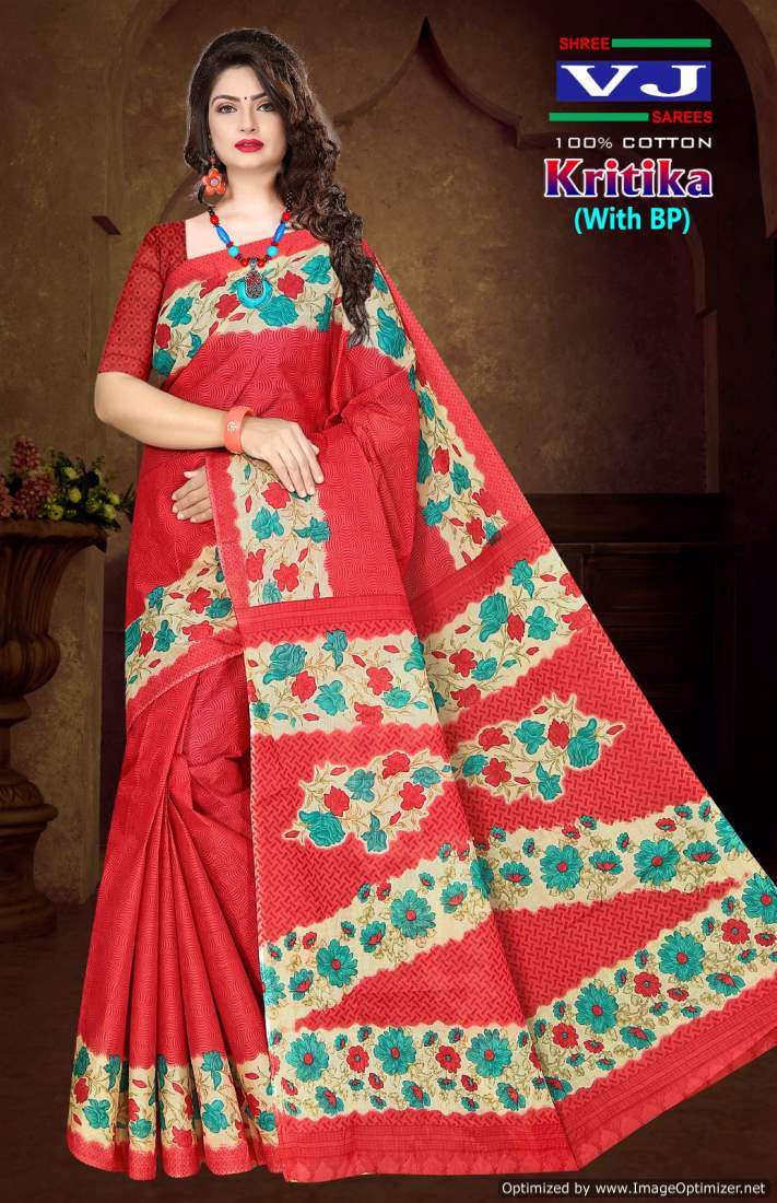 Shree VJ Kritika Vol-1 – Cotton Sarees - Wholesale Catalog