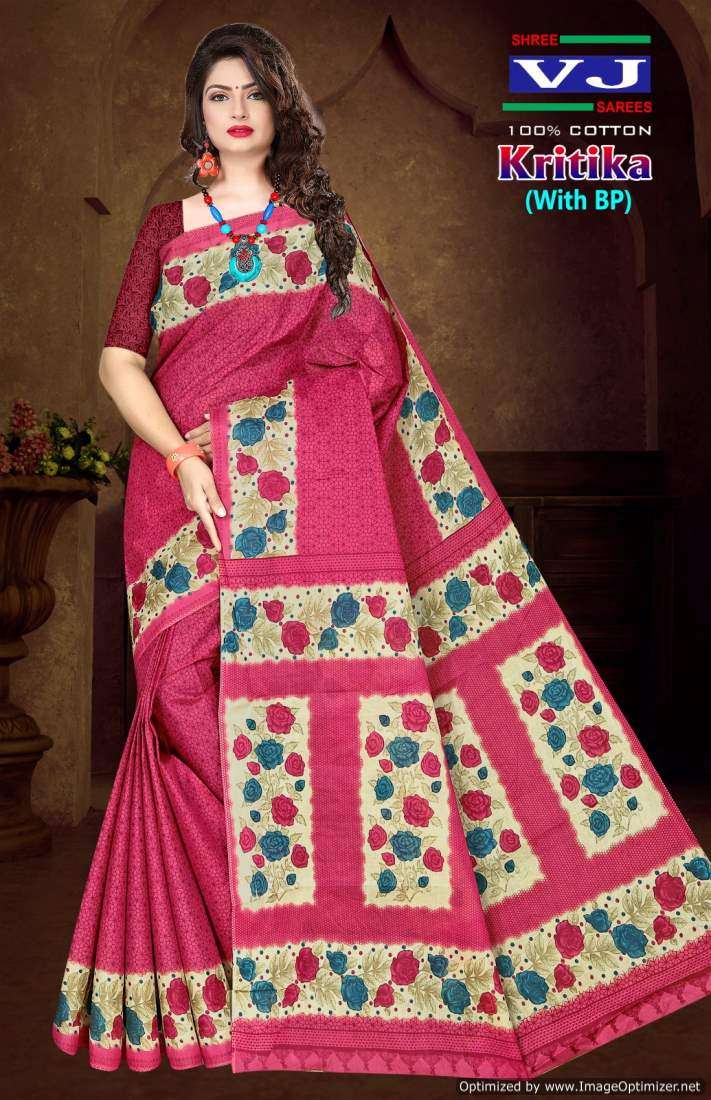 Shree VJ Kritika Vol-1 – Cotton Sarees - Wholesale Catalog