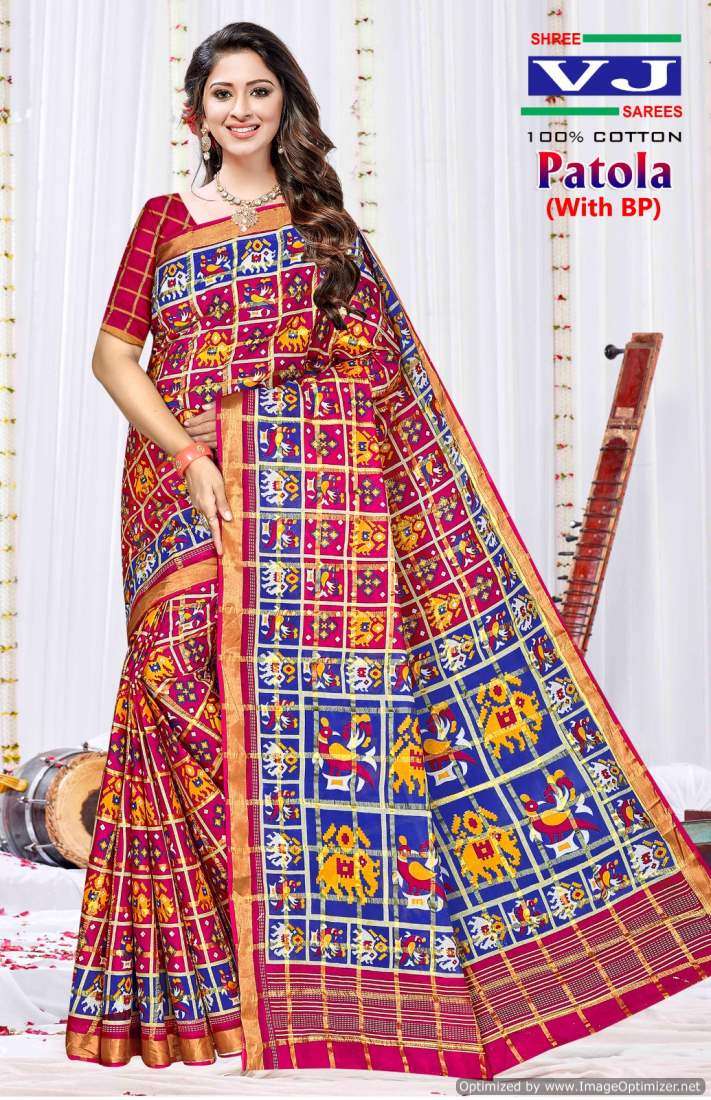 Shree VJ Patola – Cotton Sarees - Wholesale Catalog