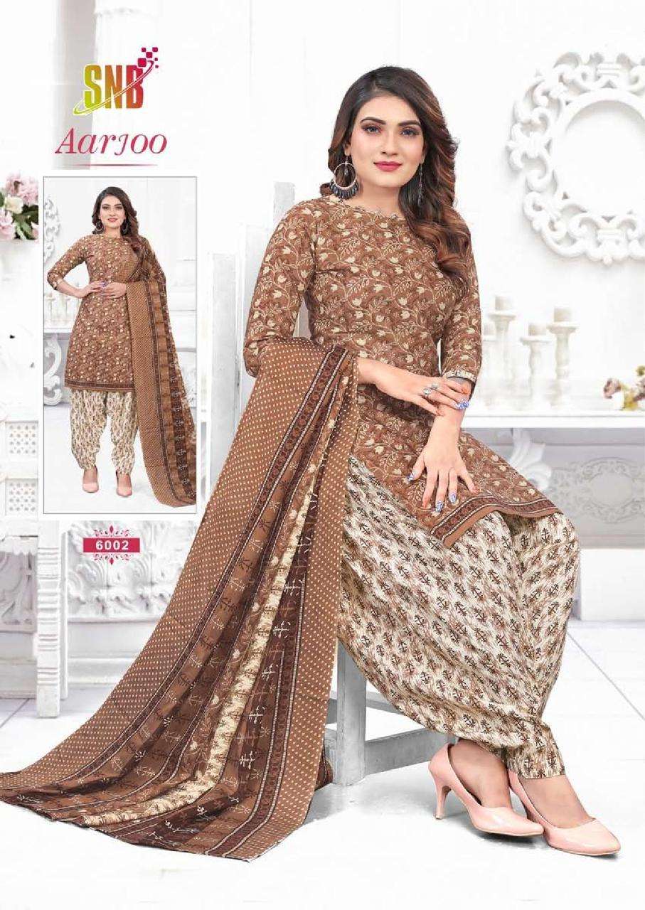 SNB TRENDY AARJOO vol -6 Dress Materials Wholesale catalog