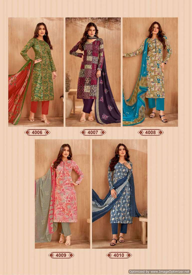 Suryajyoti Naishaa Vol-40 – Dress Material - Wholesale Catalog