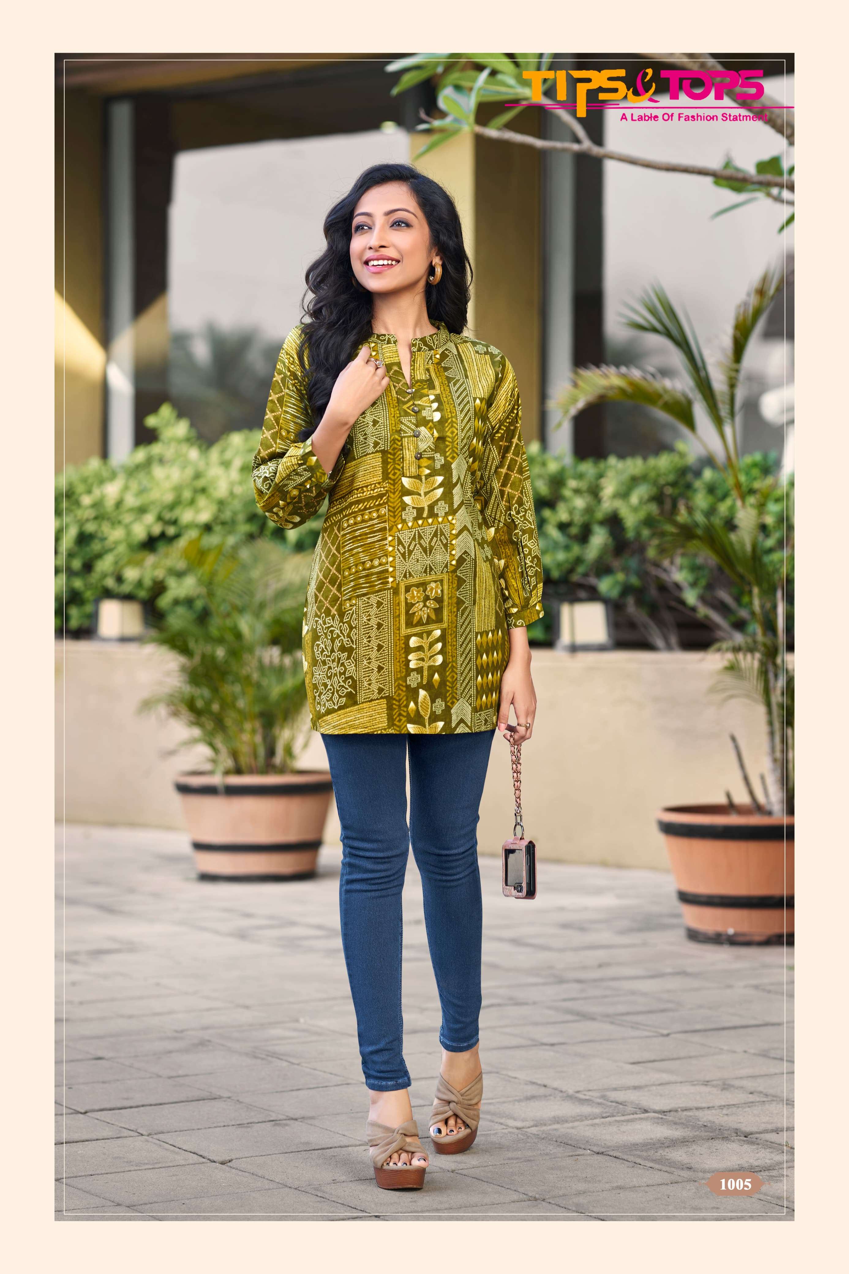 TIPS & TOPS COTTON SHORTIES Vol 04 Kurti Wholesale catalog