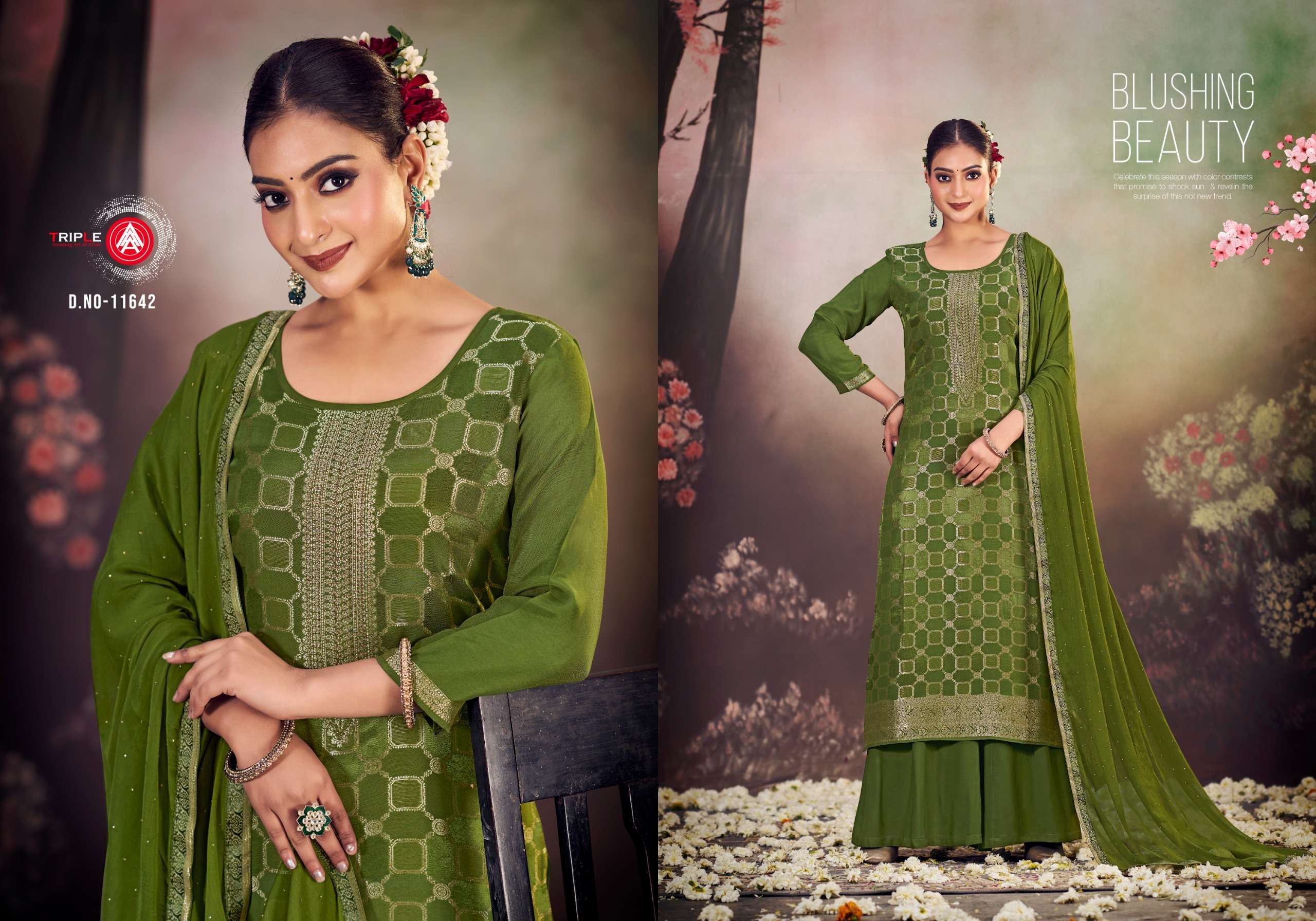 Triplee Aaa Loyal Edition Vol 3 Muslin Designer Salwar Kameez Wholesale catalog