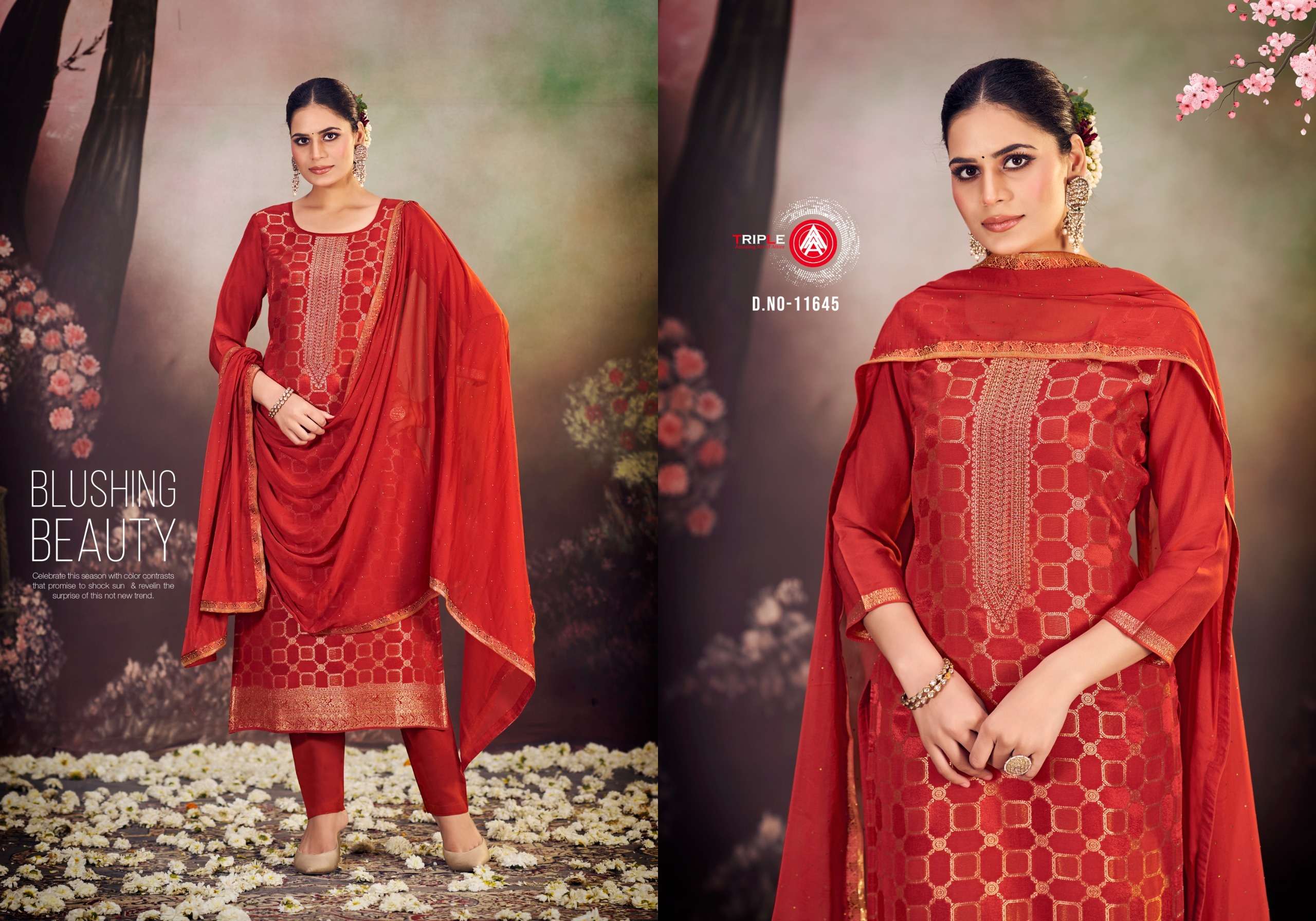 Triplee Aaa Loyal Edition Vol 3 Muslin Designer Salwar Kameez Wholesale catalog