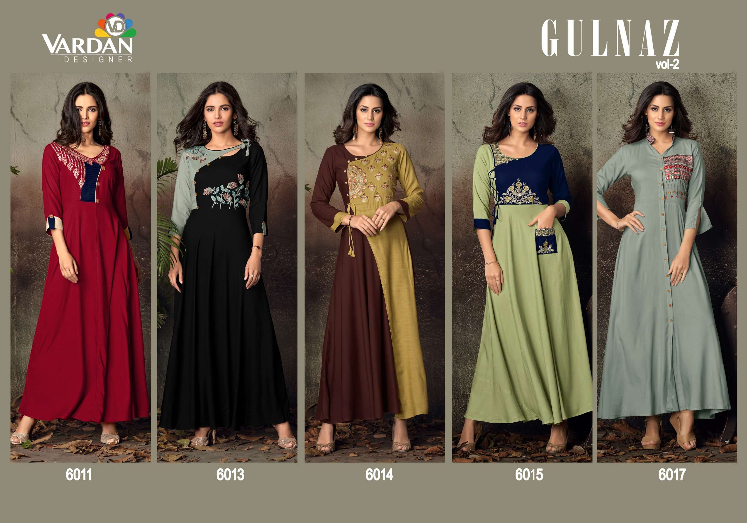 Vardan Designer Gulnaz Vol- 2 Kurti Wholesale catalog