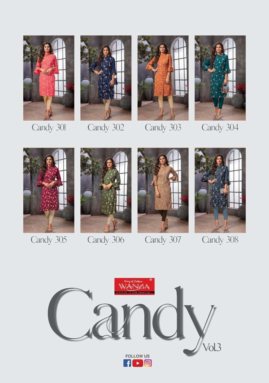 Wanna Candy Vol 3 Kurti Wholesale catalog