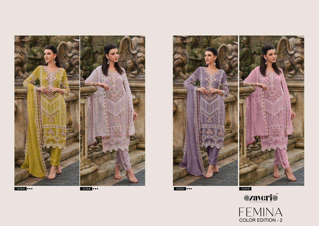 Zaveri Femina Color Edition 2 Salwar Kameez Wholesale catalog