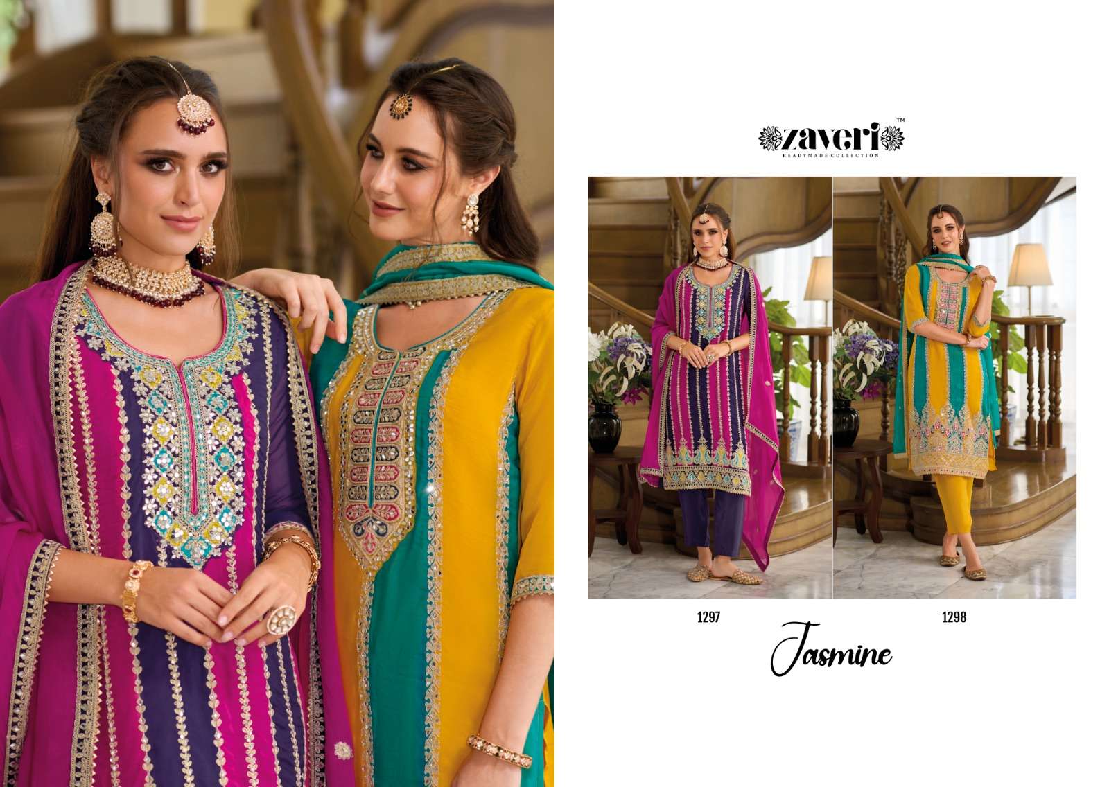Zaveri Jasmine Soft Organza Salwar Kameez Wholesale catalog