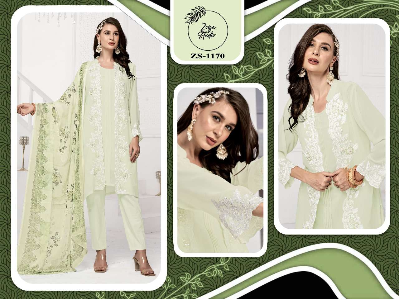 Zoya Studio 1170 Light Colour Designer Pakistani Suit Wholesale catalog